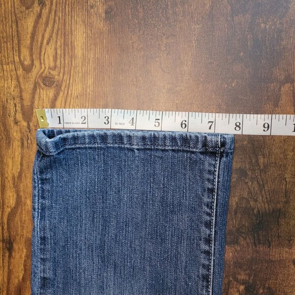 Lucky Brand Jeans Size 6 Gene Montesano Crop Dunagrees USA Medium Light Wash - Picture 13 of 14